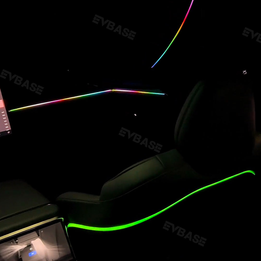 Tesla Model X Ambient Lighting Accessories Laser Carving RGB 128-Colors Tesla Ambient Lighting Kit Model X