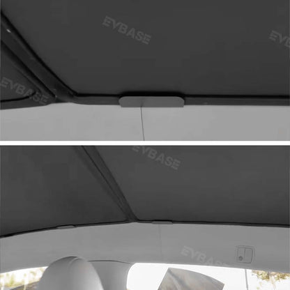 EVBASE Tesla Model 3 Y Roof Parasol 2023 Nueva actualización Glass Roof Roof Sun Shade