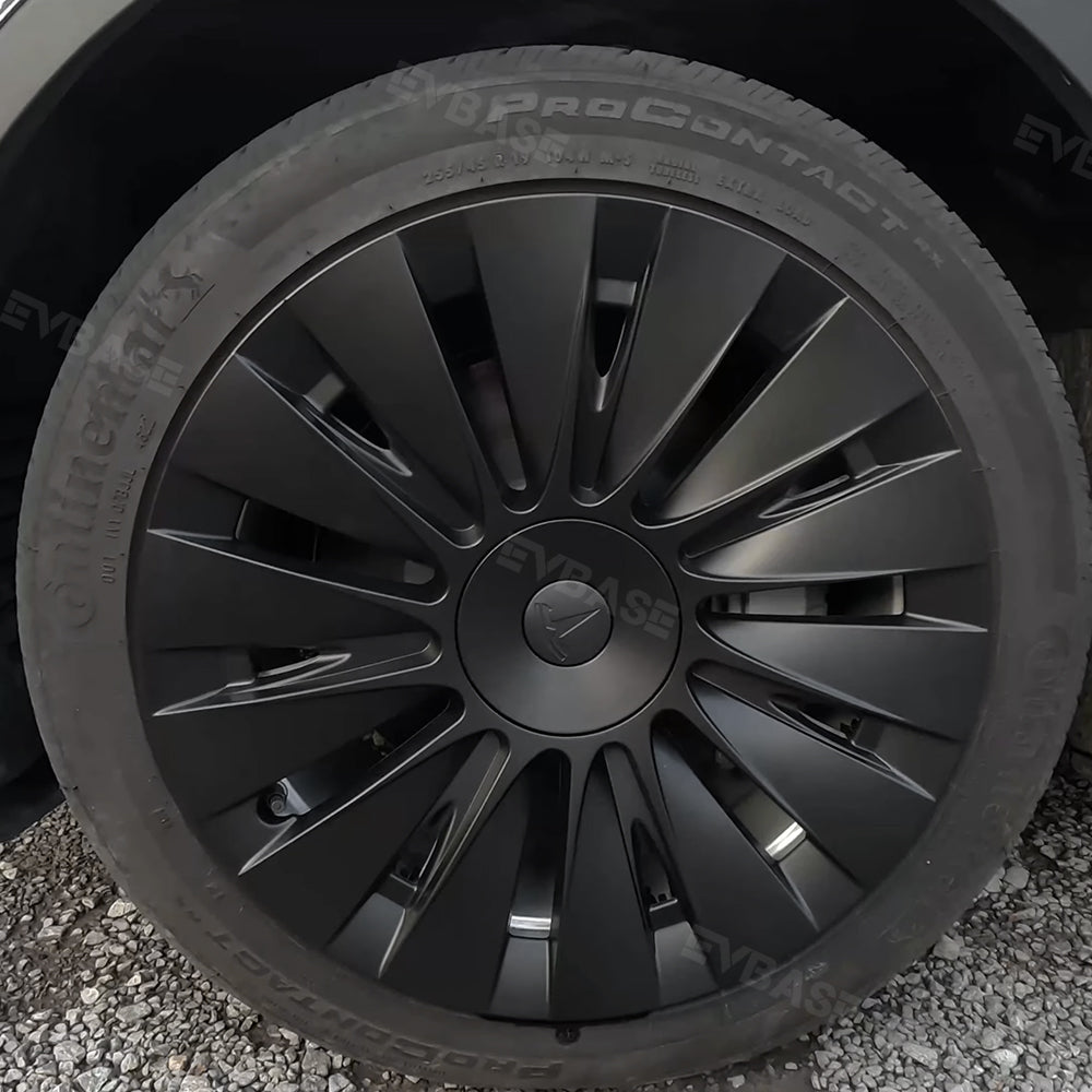 Tesla Radkappen Model Y Induktionsradkappen für 19 Zoll Gemini Wheels 4PCS Matte Model Y Zubehör