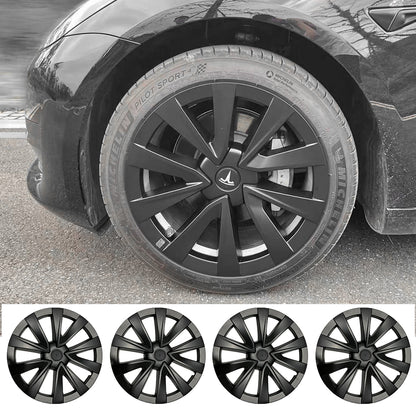 EVBASE Tesla Model 3 Wheel Cover 18 Inch Hubcap Inspired by Model 3 Sport Wheels Exterior Accessories Upgrade 2021-2023.10