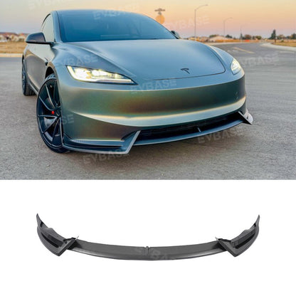 Tesla Model 3 Front Bumper Lip Spoiler V Style Splitter ABS Body Kit