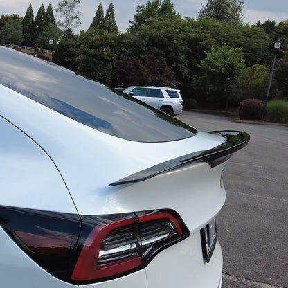 Tesla Model 3 Y Spoiler Wing ABS Rear Trunk Lid Diffuser Splitter Inspired By B-2 Spirit | EVBASE