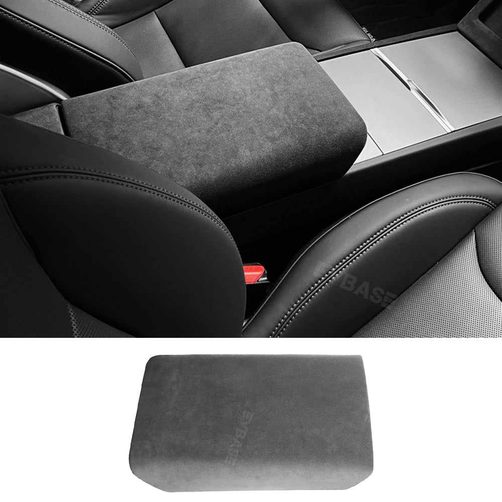 Model 3 Highland Alcantara Center Console Armrest Box Cover Sticker Protector Trim Tesla Interior