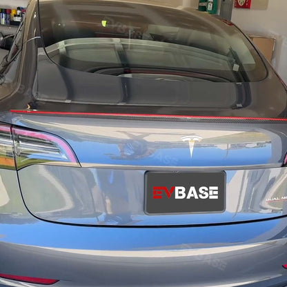 2023 EVBASE Tesla Roter Kohlefaser-Spoilerflügel für Model 3 Y