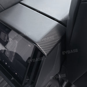 Tesla Cybertruck Rear Screen Frame Cover Real Carbon Fiber Rear Air Vent Protective Cover