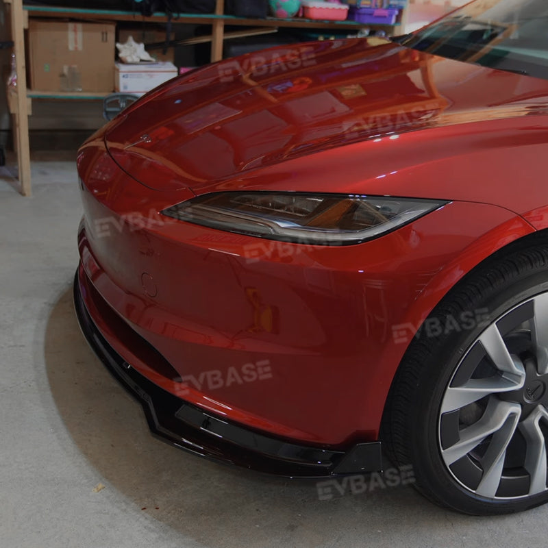 Tesla Model 3 Highland Front Bumper Lip ABS Splitter Front Apron Body Kits Spoiler Fascia 3-Stage