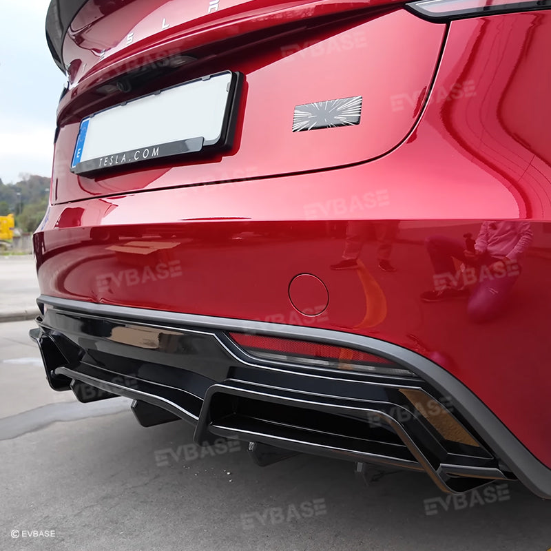 Tesla Model 3 Highland Rear Bumper Lip Wing Spoiler Diffuser ABS Sport Body Kit