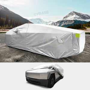 Tesla Cybertruck Full Car Covers Waterproof Sliver Coating All Weather Outdoor Protection Exterior Accessories