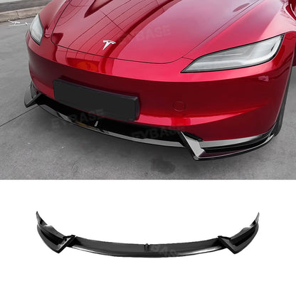 Tesla Model 3 Front Bumper Lip Spoiler V Style Splitter ABS Body Kit