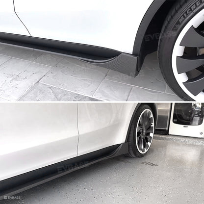 Tesla Model 3 Highland & Model Y Juniper Side Skirts Splitter Lip Extensions Diffuser Panel ABS Body Kit F Style