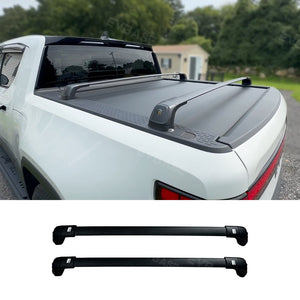 EVBASE Rivian R1T/R1S Cargo Crossbars Roof Rack Lockable Rooftop Luggage Rack 2pcs