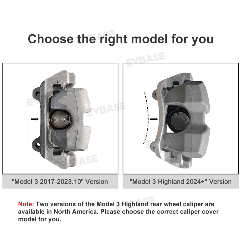 EVBASE Tesla Model 3 Highland Brake Caliper Covers Caliper Protection