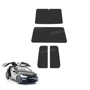 EVBASE Tesla Model X Sunshades Insulation Windshield Heatshield Glass Roof Skylight Shades Privacy Sun Visor