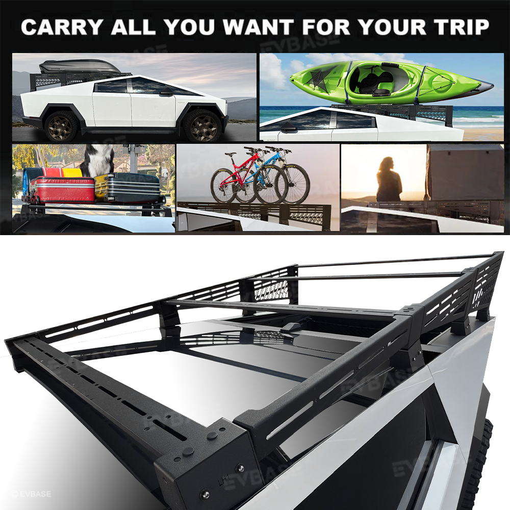 Tesla Cybertruck Rooftop Platform Roof Rack System Exterior Accessories EVBASE