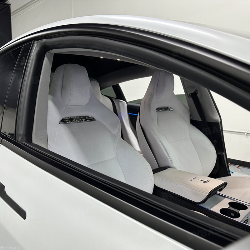 Tesla Model 3 Y Sport Seats Replacement Nappa Leather Inspired By Model 3 Highland Performance Seat