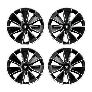 New Tesla Model Y 19" Gemini Wheel Covers Hubcaps Inspired By Model 3 Performance Wheel Caps Rim Protector 4PCS