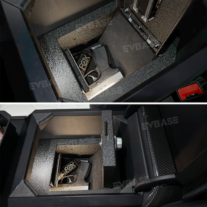 Tesla Cybertruck Center Console Safe Lockbox Storage Box Anti-Theft Safe Vault Armrest Organizer