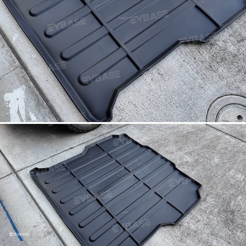 Rivian R1T Truck Bed Mat Liner Foldable Rivian Truck Accessories All Weather R1T Truck Rugged Bed Liner