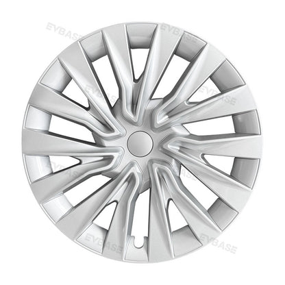 Tesla Model 3 Highland Wheel Covers 18 Inch Hubcaps Sport Wheel Caps Rim Covers 4PCS Nova Style Silver & Black