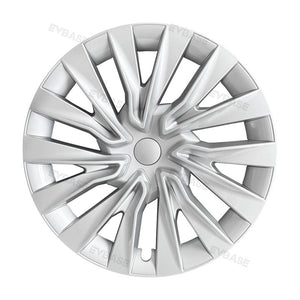 Tesla Model 3 Highland Wheel Covers 18 Inch Hubcaps Sport Wheel Caps Rim Covers 4PCS Silver & Black