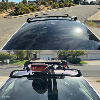 Tesla Model 3 Y Crossbar Roof Rack Lockable Cargo Carrier 2PCS