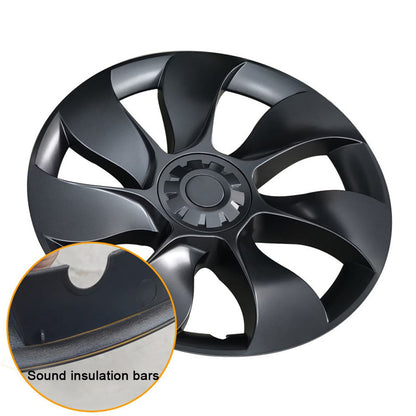 Model Y 19 inch Überturbine Wheel Cover Turbine Wheel Cap Model Y Matte Black 4PCS