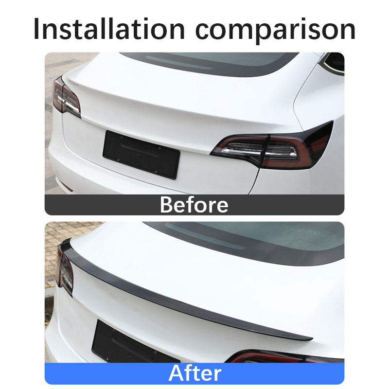 Tesla Model 3 Y Carbon Fiber Spoiler Wing Tesla Model 3 Accesorios Model Y Accesorios