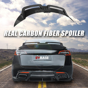 Model Y Real Carbon Fiber Full Body Kit CMST Tesla Retrofit Parts Bumper Side Skirts Spoiler Wing