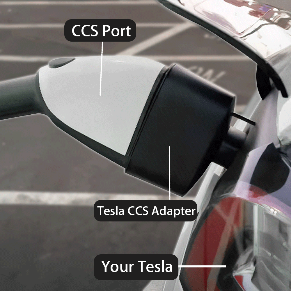 Tesla CCS Adapter Combo Fast Charging on CCS For Tesla Model 3 Y S 250KW