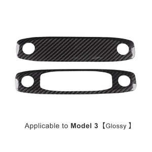 Tesla Model Y 3 Carbon Fiber Interior Accessories Reading Light Cover Trim