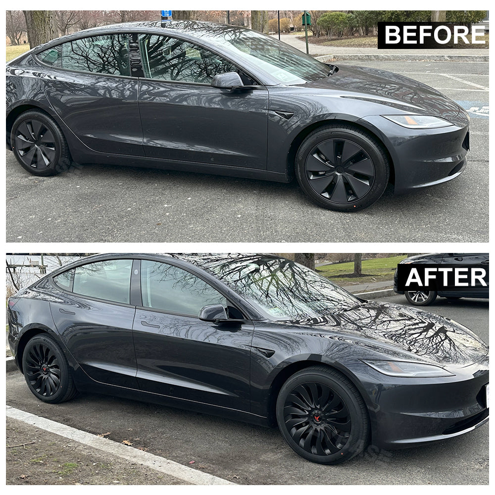 Tesla Model 3 Highland 18inch Überturbine Wheel Covers Photon Wheel Caps Matte Hub Caps 4PCS