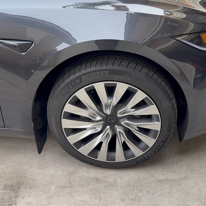 Tesla Model 3 Highland Mud Flaps No Drill Mudguards OEM Style Splash Guards All Weather Protection 4PCS