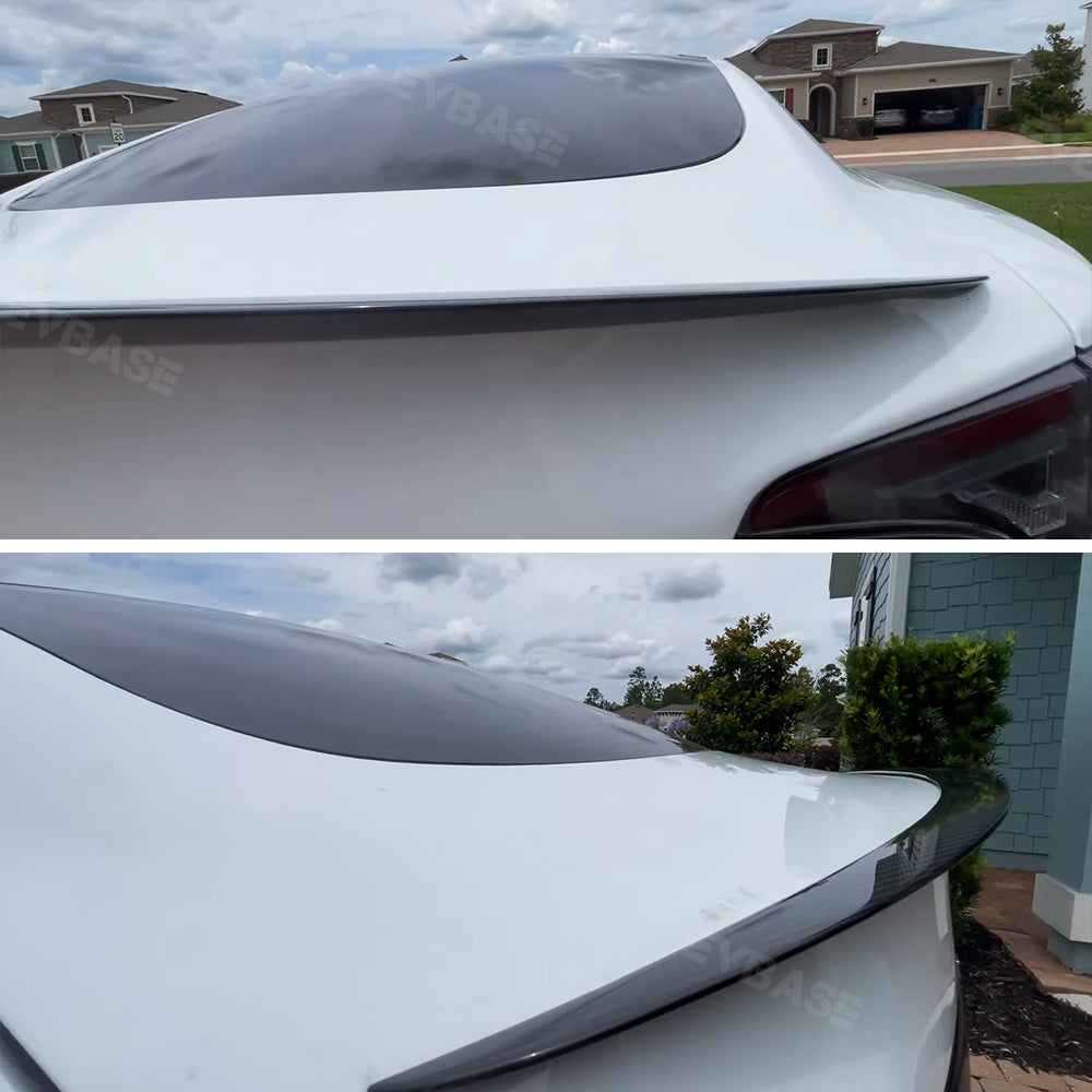 Tesla Model S Tronco in Fibra di Carbonio Reale Spoiler Wing Model S Accessori