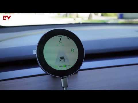 EVBASE Model 3 Y Dashboard HUD Instrument Cluster Wireless Display With Magnetic Charging Phone Holder