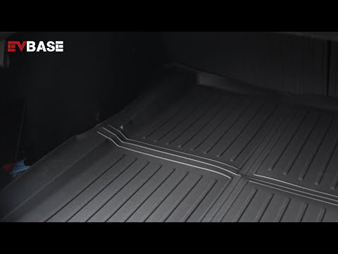 Tesla Model 3 Y Floor Mats 3D TPE Anti-Slip Waterproof All Weather Tesla Floor Mat EVBASE