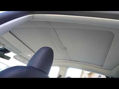 Tesla Model 3/Y Retractable Sunshade Glass Roof Sunshade with Roll Fabric style