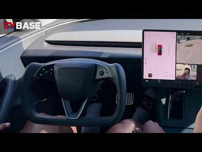 New Model 3 Highland Yoke Steering Wheel Inspired by Tesla Model X/S Yoke Style EVBASE