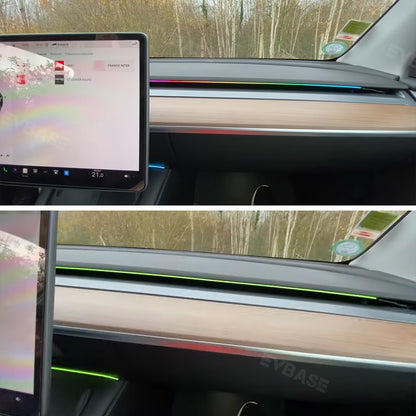 EVBASE Model 3 Y Dashboard Streamer Ambient Light