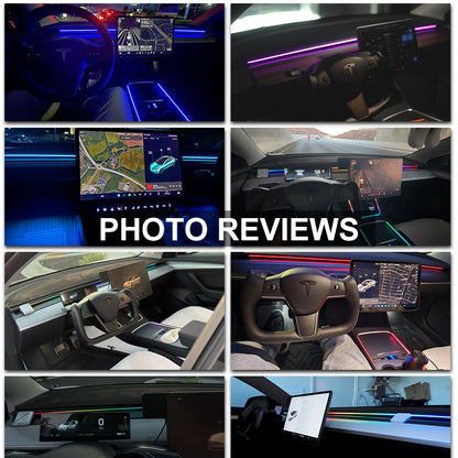 Model 3 Y Dashboard Streamer Ambient Light by Glove Box Power Ambient Light Upgrade Tesla