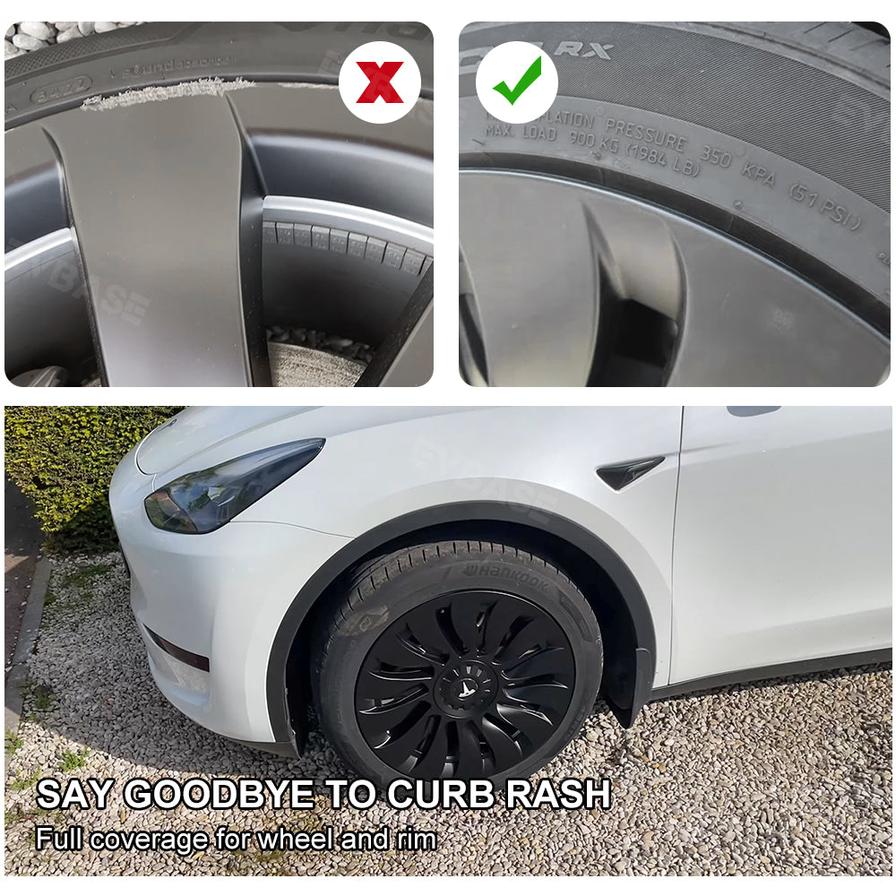 Model Y Überturbine Wheel Covers For 19inch Model Y Gemini Wheel Matte 4PCS