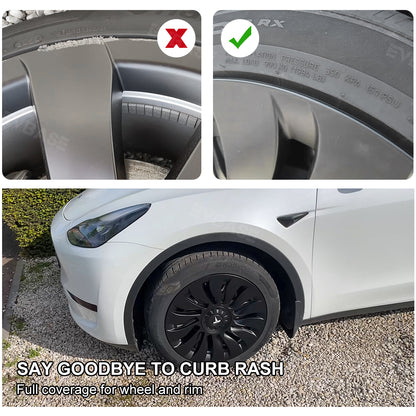 Model Y Überturbine Wheel Covers For 19inch Model Y Gemini Wheel Matte 4PCS