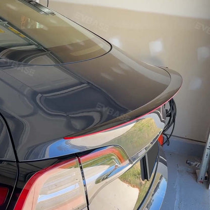 New Tesla Red Spoiler Carbon Fiber Model Y/3 Real Carbon Fiber Spoiler