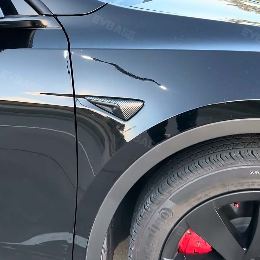 EVbase Carbon Fiber Tesla Seitenkamera Blinkerabdeckung für Model 3 Y