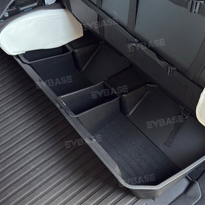 Tesla Cybertruck Underseat Storage Box ABS Organizer Bin With TPE Non-Slip Liner Pad Dividers