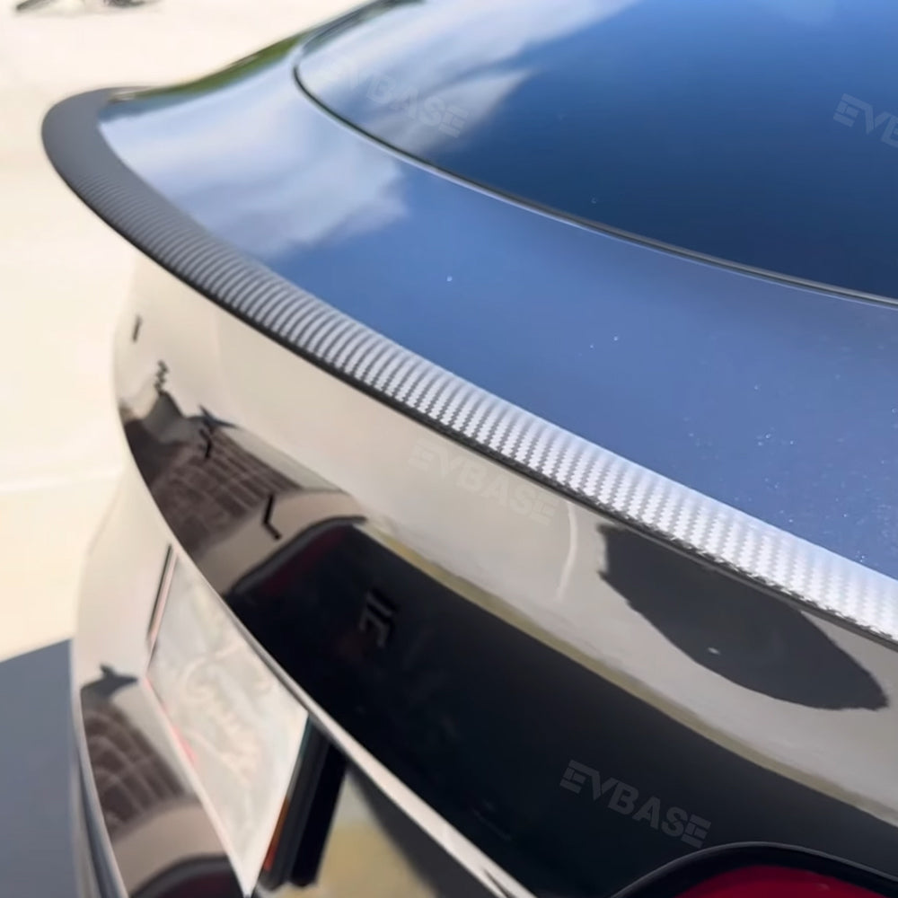 Spoiler Tesla Model 3 Y in fibra di carbonio Ala spoiler Tesla in vera fibra di carbonio