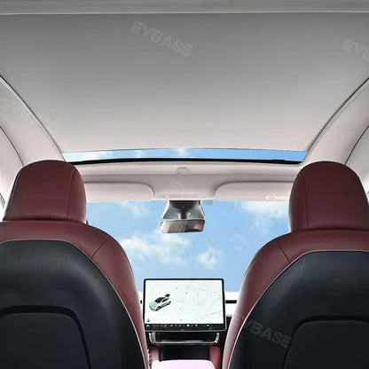 Tesla Model Y Electric Glass Roof Sunshade Retractable Sun Shade Integrated Automatic Shades