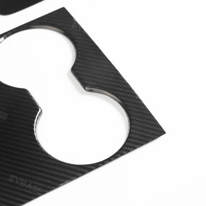 EVbase Real Carbon Fiber Tesla Center Console Trim Panel Cover For Model 3 Y