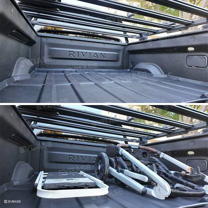 Rivian R1T Truck Bed Mat Liner Foldable Accessories Pickup Heavyweight Bed Mat All Weather Truck Rugged Bed Liner