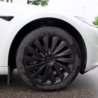 Model 3 Highland Wheels Covers Hub Caps Matte Black 18inch for Tesla Exterior Accessories EVBASE