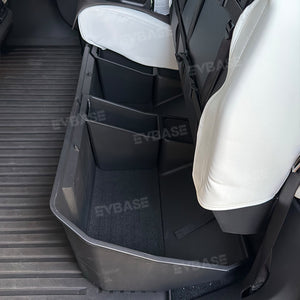 Tesla Cybertruck Underseat Storage Box ABS Organizer Bin With TPE Non-Slip Liner Pad Dividers